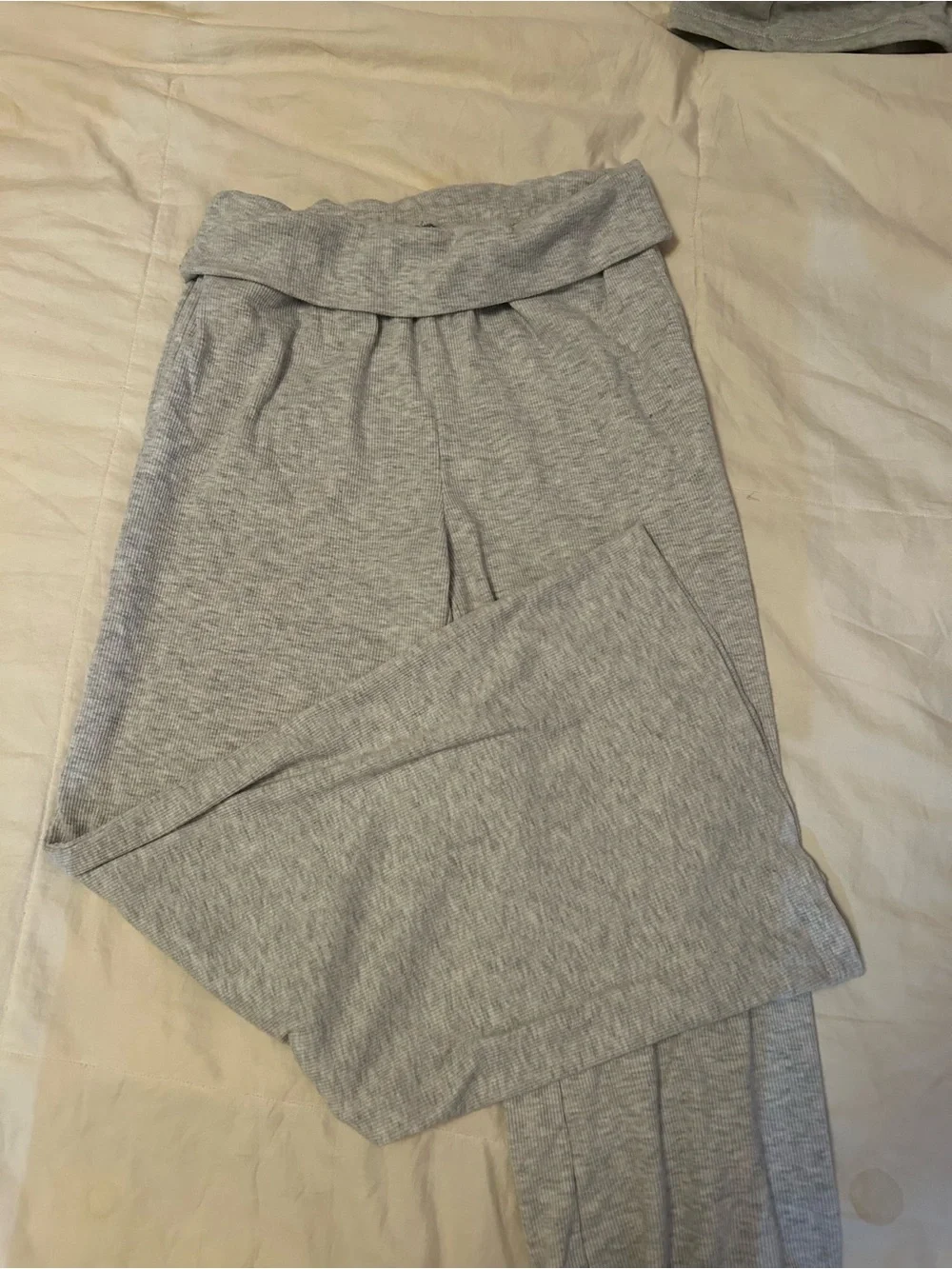 Lost Kids Gray Fold-Over Waist Leggings